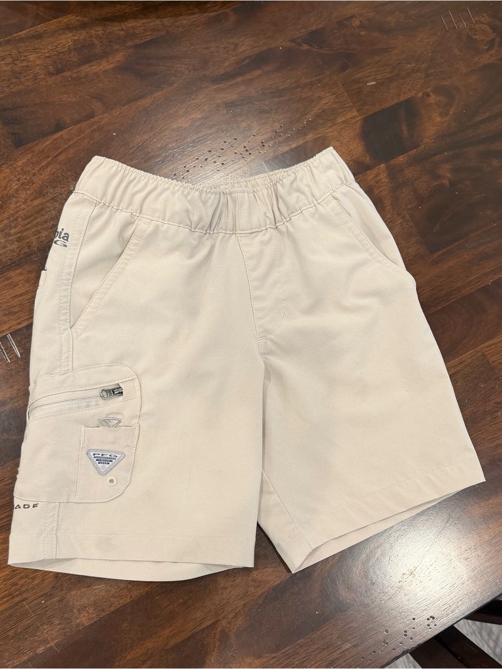 Columbia Boy’s Light Tan Cargo Shorts